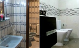 r6 Eliminación de puerta divisoria y renovación de suelos, azulejo y piezas en baño. (previo arranque de los anteriores)