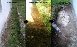 1 Creación de pendientes naturales para el agua de lluvia.